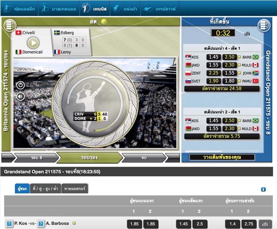 บริการอื่นด้านกีฬาของ BetRadar