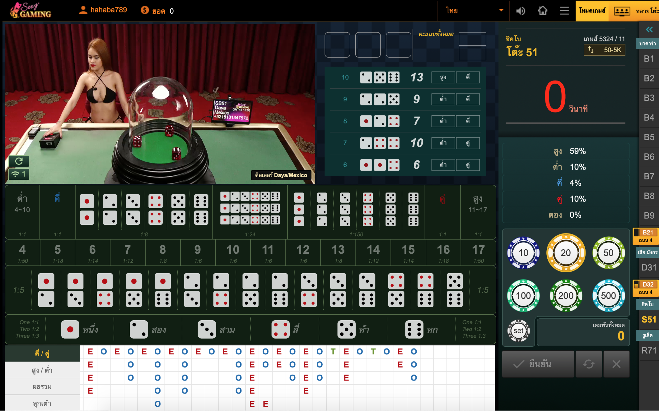 เลือกเดิมพันไฮโลออนไลน์กับ Sexy Baccarat