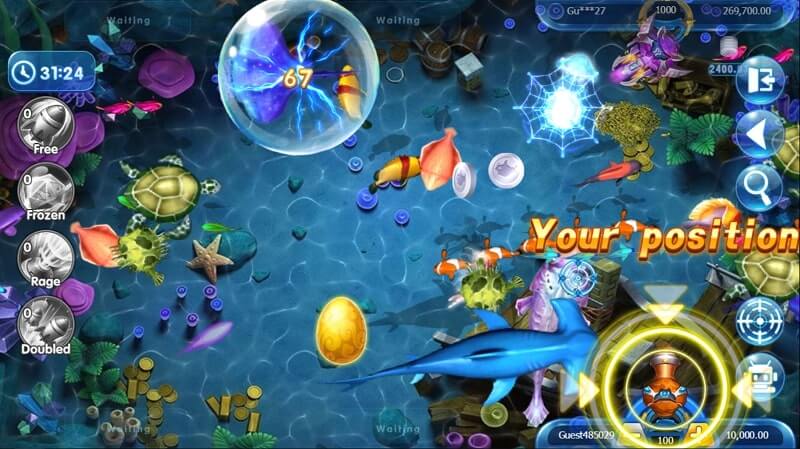 GG Fishing 4 Fishing World เกมยิงปลา กับอินเตอร์เฟซที่เข้าใจง่าย