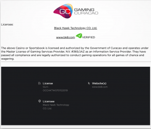 ใบรับรองของเว็บพนันสุดแรงอย่าง BK8 พร้อมเล่นอย่างถูกกฎหมาย