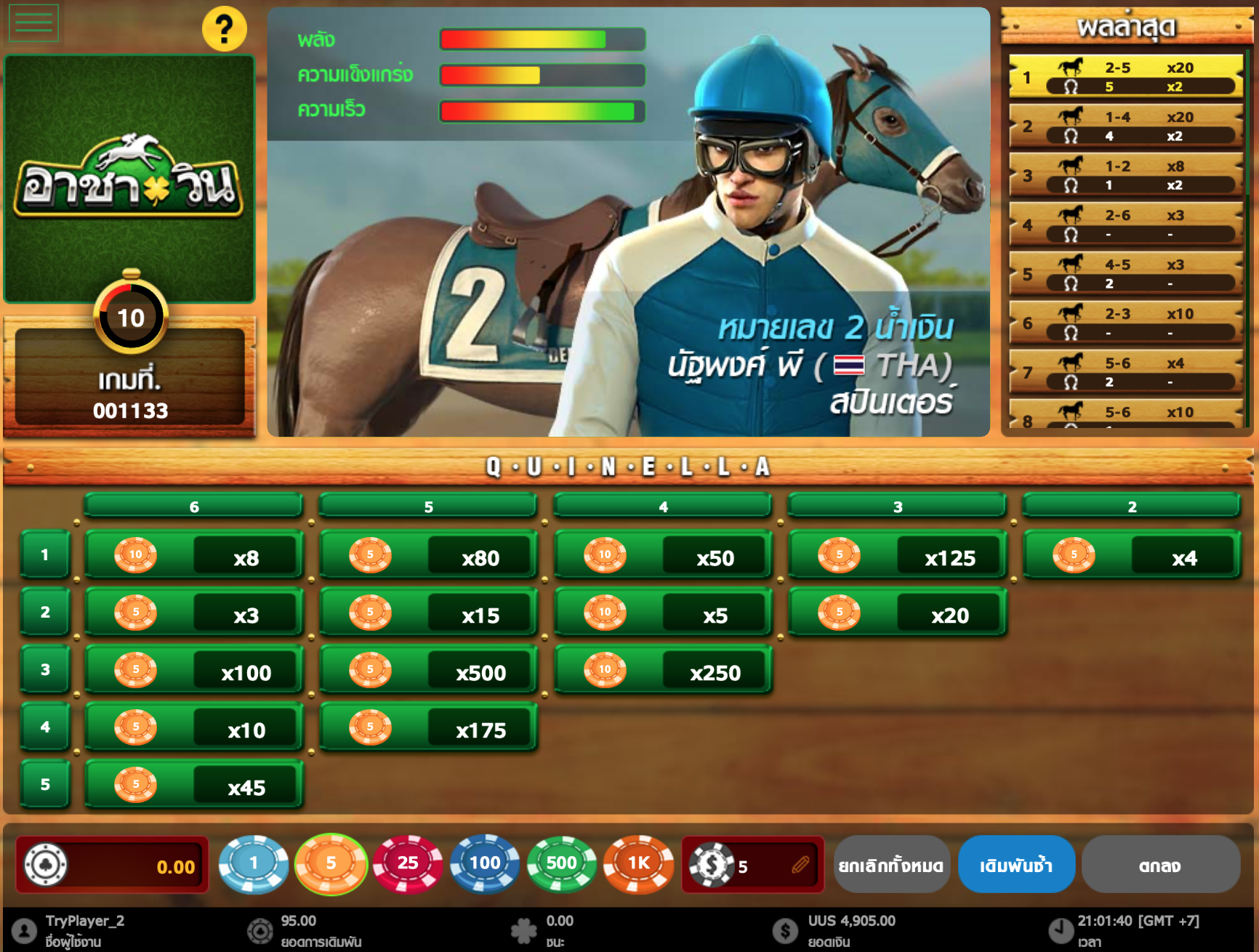 Lucky Derby 5 ประเภทการเดิมพัน เมื่อ เล่นเกม Lucky Derby
